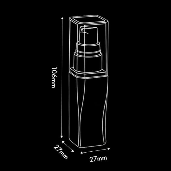 観葉植物用液体肥料EneBaute（エナボーテ）のボトルサイズ。高さ106mm、幅27mm、奥行27mmのコンパクトな設計

理由とポイント